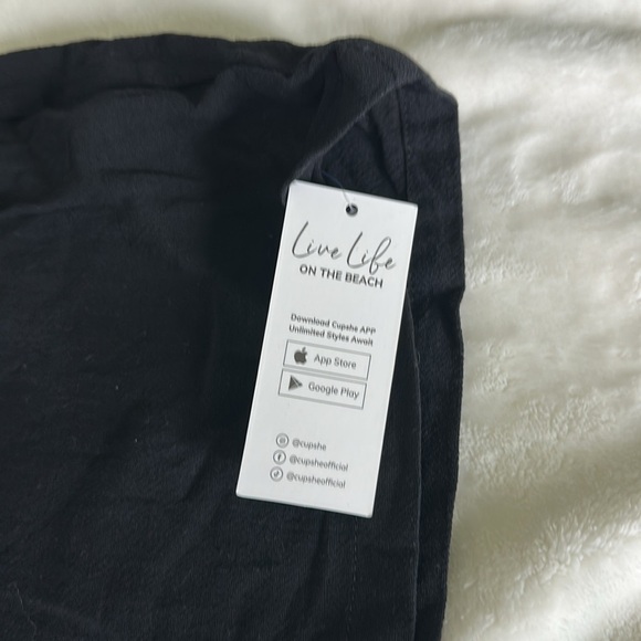 Cupshe Elegant Black Beach Pants NWT - Picture 8 of 11